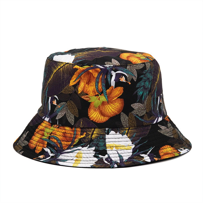 Outdoor Printed Sunshade Double Basin Hat