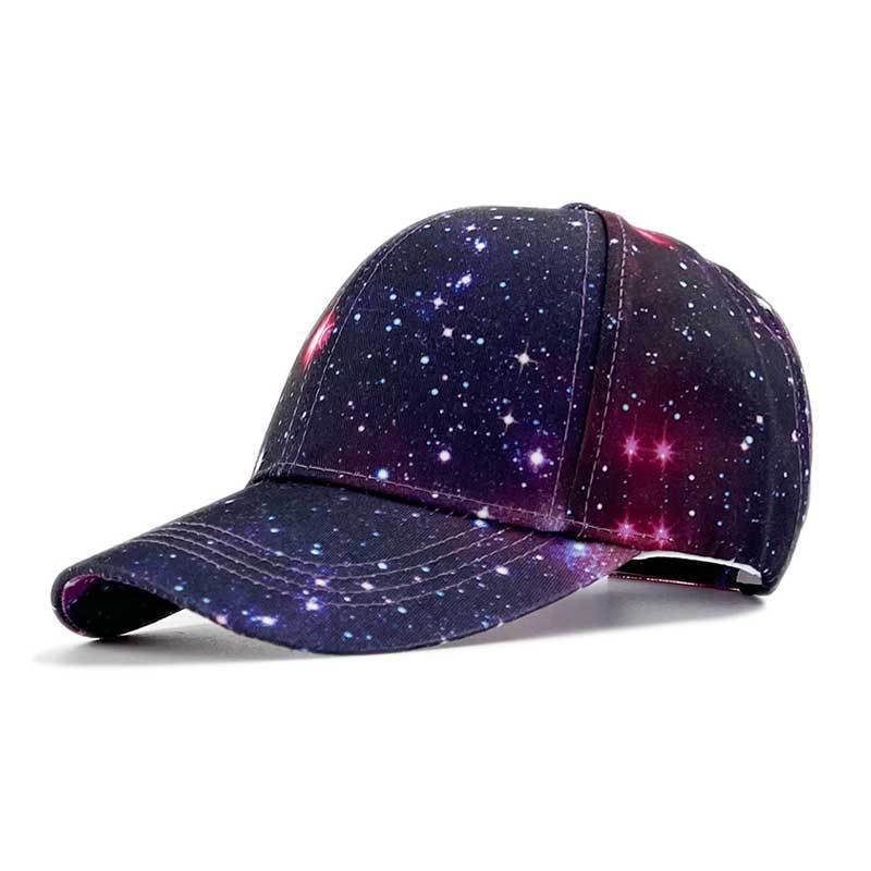 Printed Color Blocked Graffiti Duckbill Cap