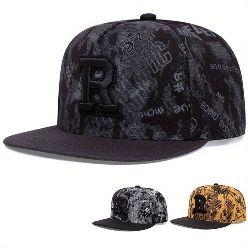 R Letter Embroidery Fashion Hat