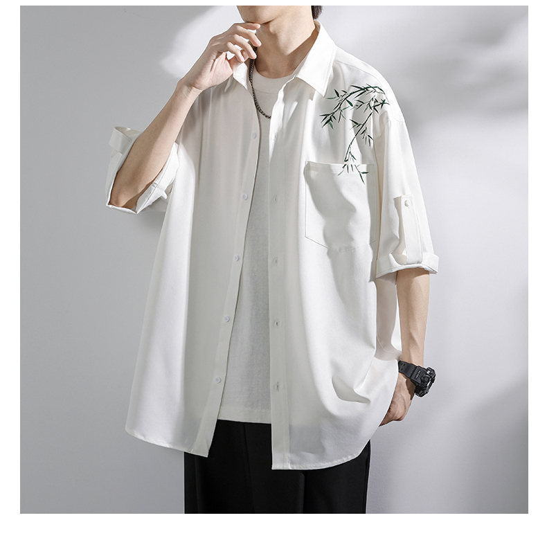 Fashion Casual Short-sleeved Shirt Men