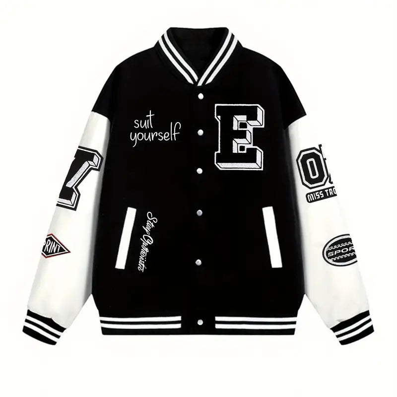 Versatile Trendy Letterman Jacket