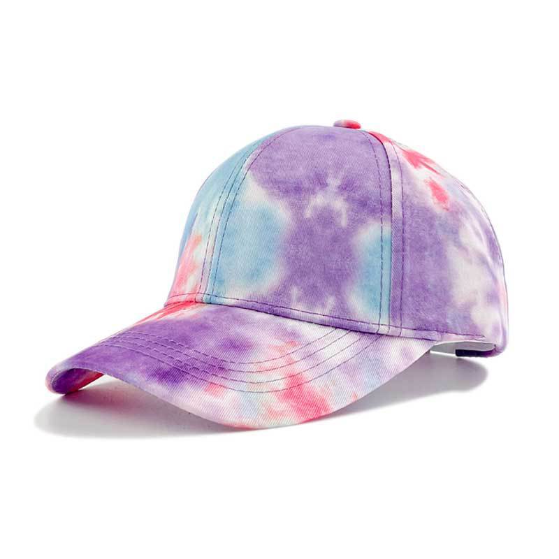 Printed Color Blocked Graffiti Duckbill Cap