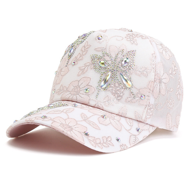 Butterfly Peaked Cap Sun Hat Women's Breathable All-match