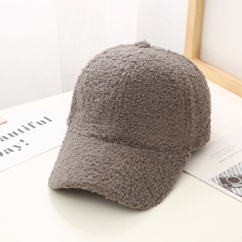 Lambswool Baseball Cap For Women