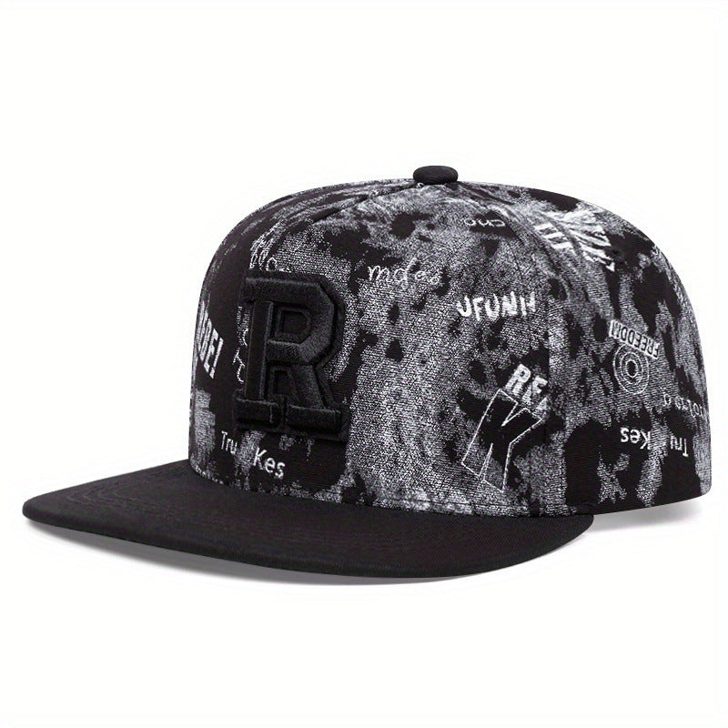 R Letter Embroidery Fashion Hat