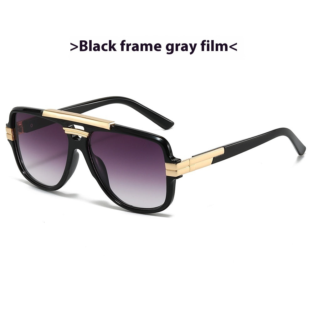Square Retro Square Sunglasses Fashion Metal Sunglasses