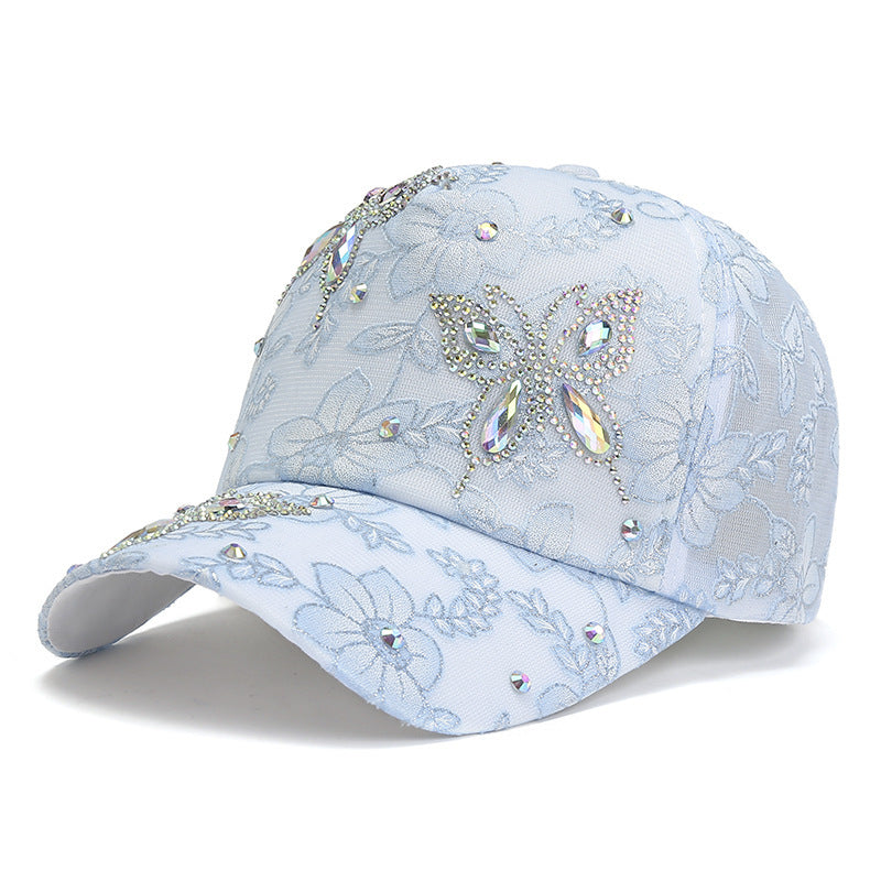 Butterfly Peaked Cap Sun Hat Women's Breathable All-match