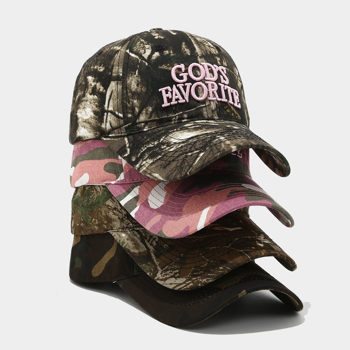 Retro Baseball Cap Outdoor Jungle Camouflage Distressed
