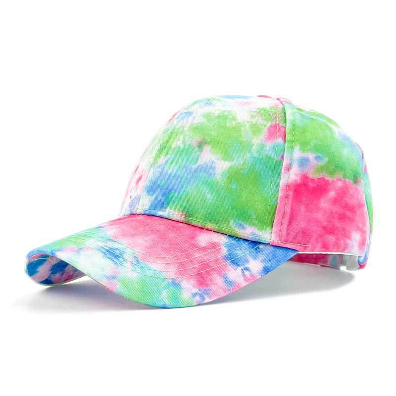 Printed Color Blocked Graffiti Duckbill Cap