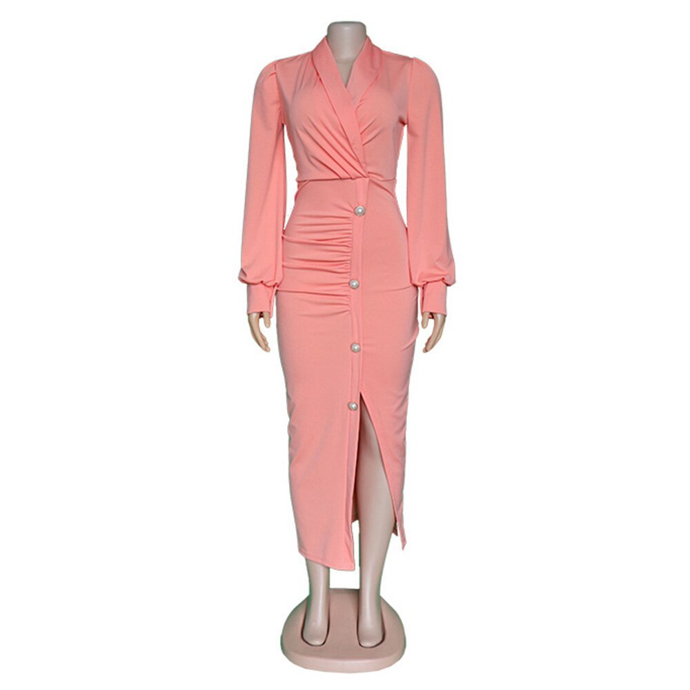 Long-sleeved Dress Office Dresses