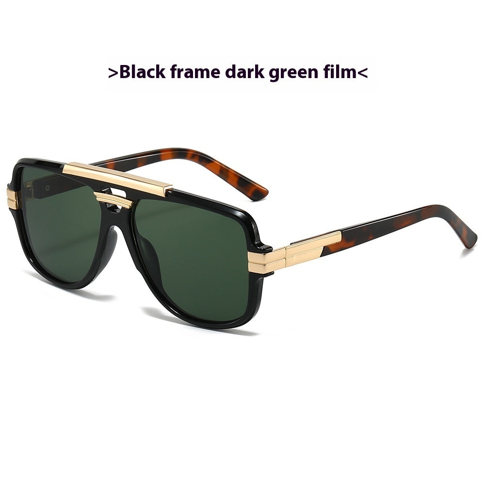 Square Retro Square Sunglasses Fashion Metal Sunglasses