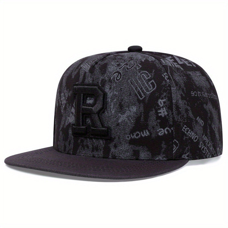 R Letter Embroidery Fashion Hat