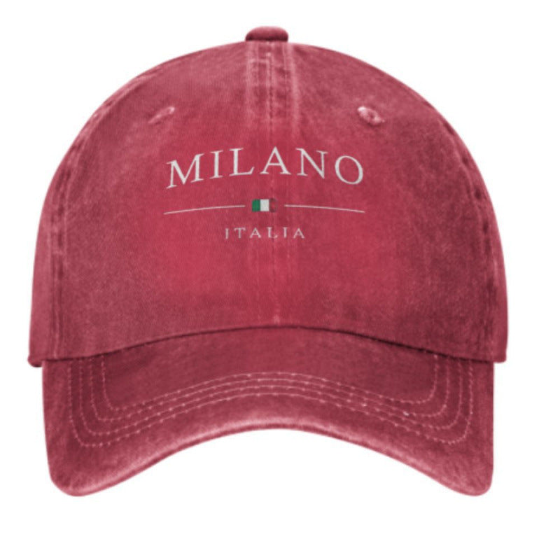 Printed Baseball Cap Vintage Casual Sun-proof Hot Soft Top