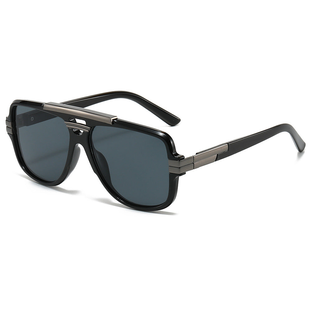 Square Retro Square Sunglasses Fashion Metal Sunglasses