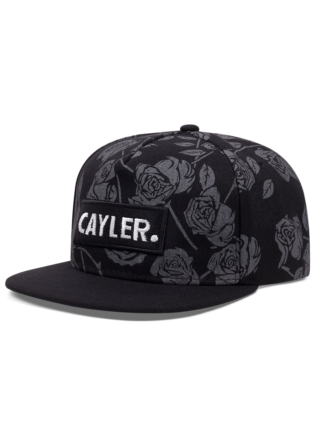 Rose Pure Cotton Embroidery Cap Male