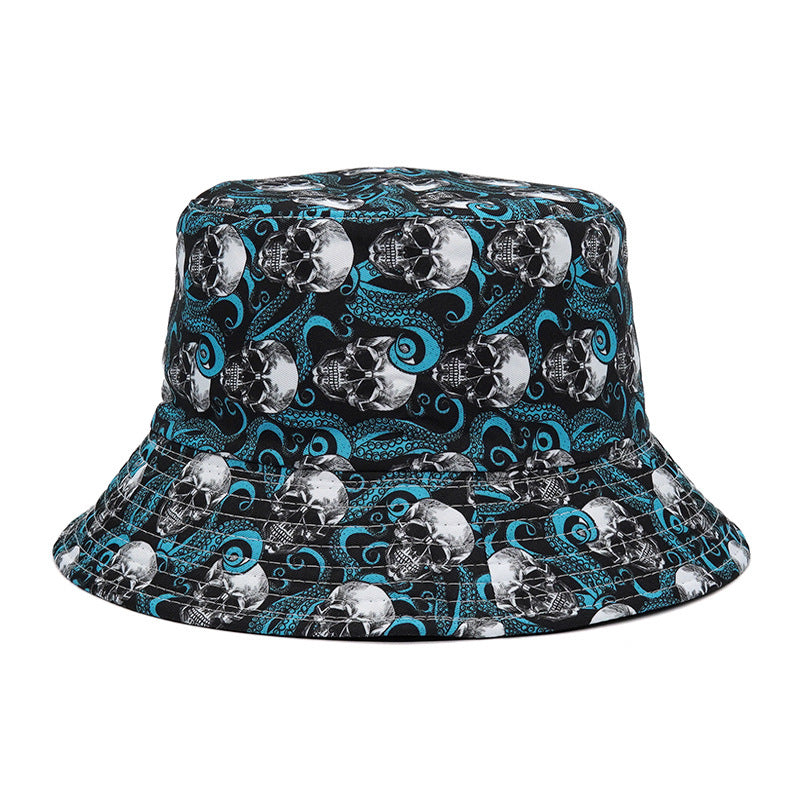 Outdoor Printed Sunshade Double Basin Hat
