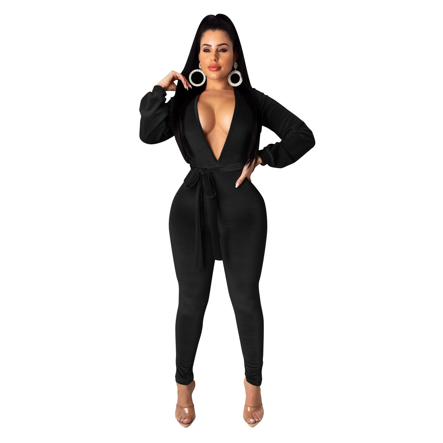 Silver Fox Velvet Jumpsuit