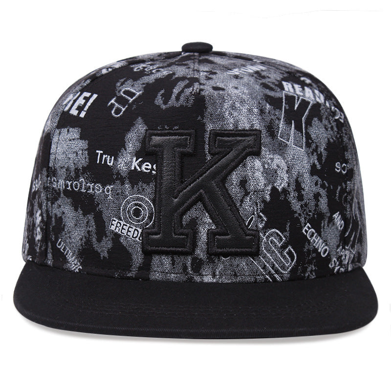 K Letter Baseball Cap Hat Size Adjustable