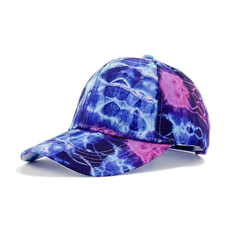 Printed Color Blocked Graffiti Duckbill Cap