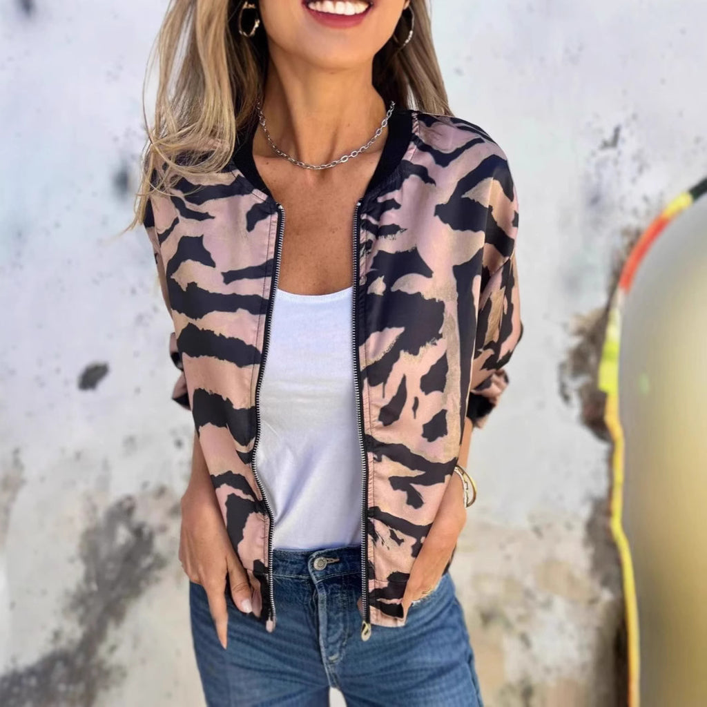 Women's Drawstring Thin Section Zipper Jacket