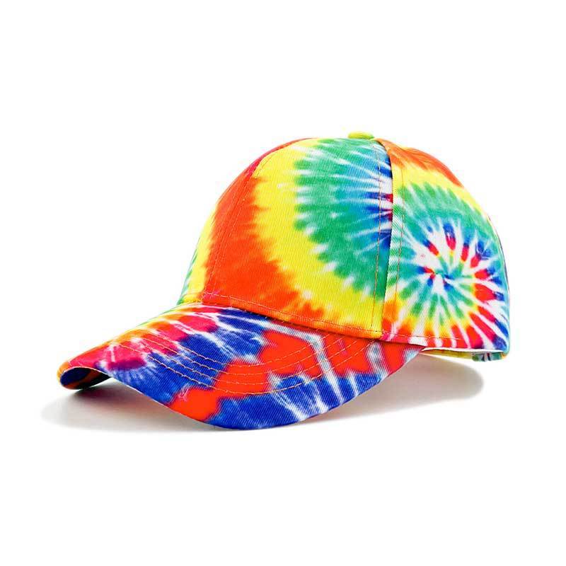 Printed Color Blocked Graffiti Duckbill Cap