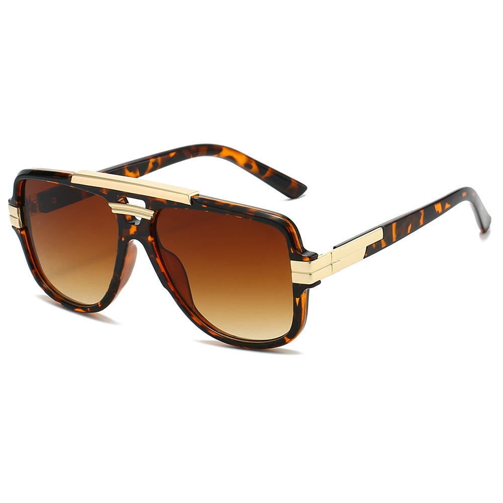 Square Retro Square Sunglasses Fashion Metal Sunglasses