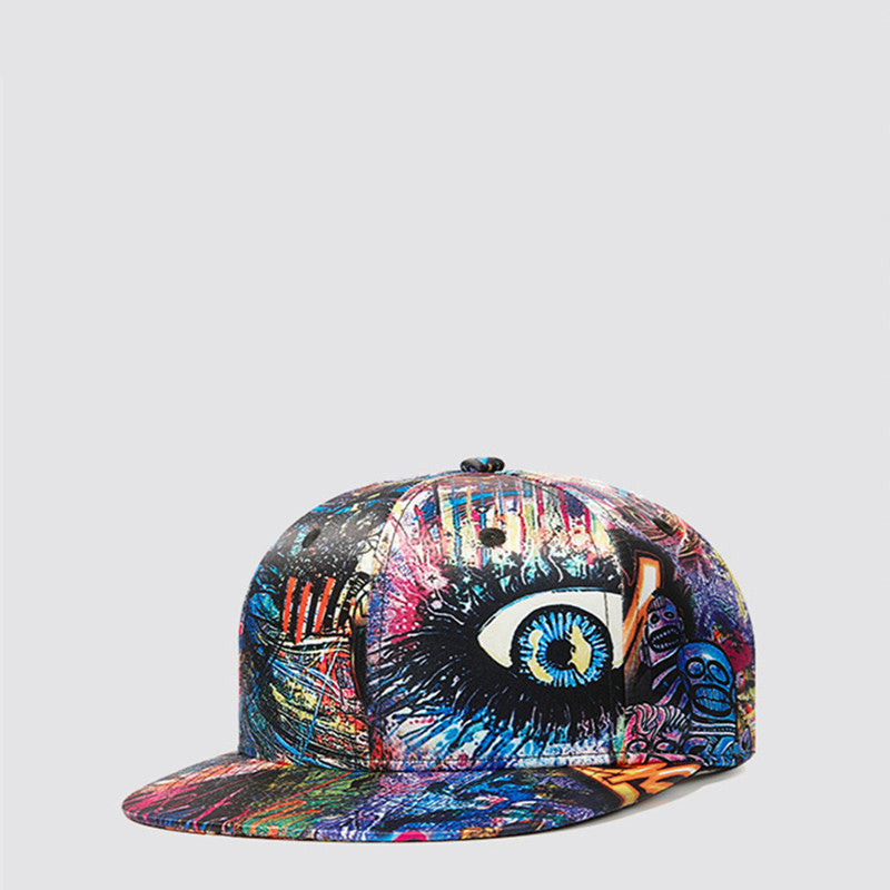 New Abstract Graffiti Three-dimensional Pattern Printing Baseball Cap