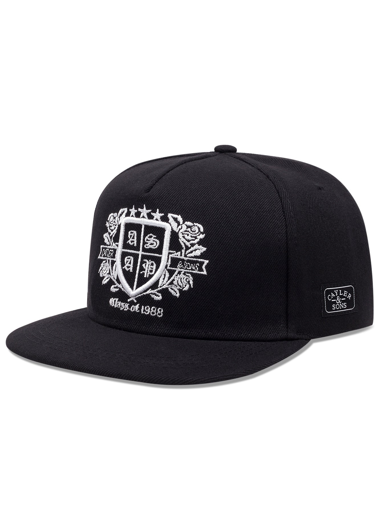 Rose Pure Cotton Embroidery Cap Male