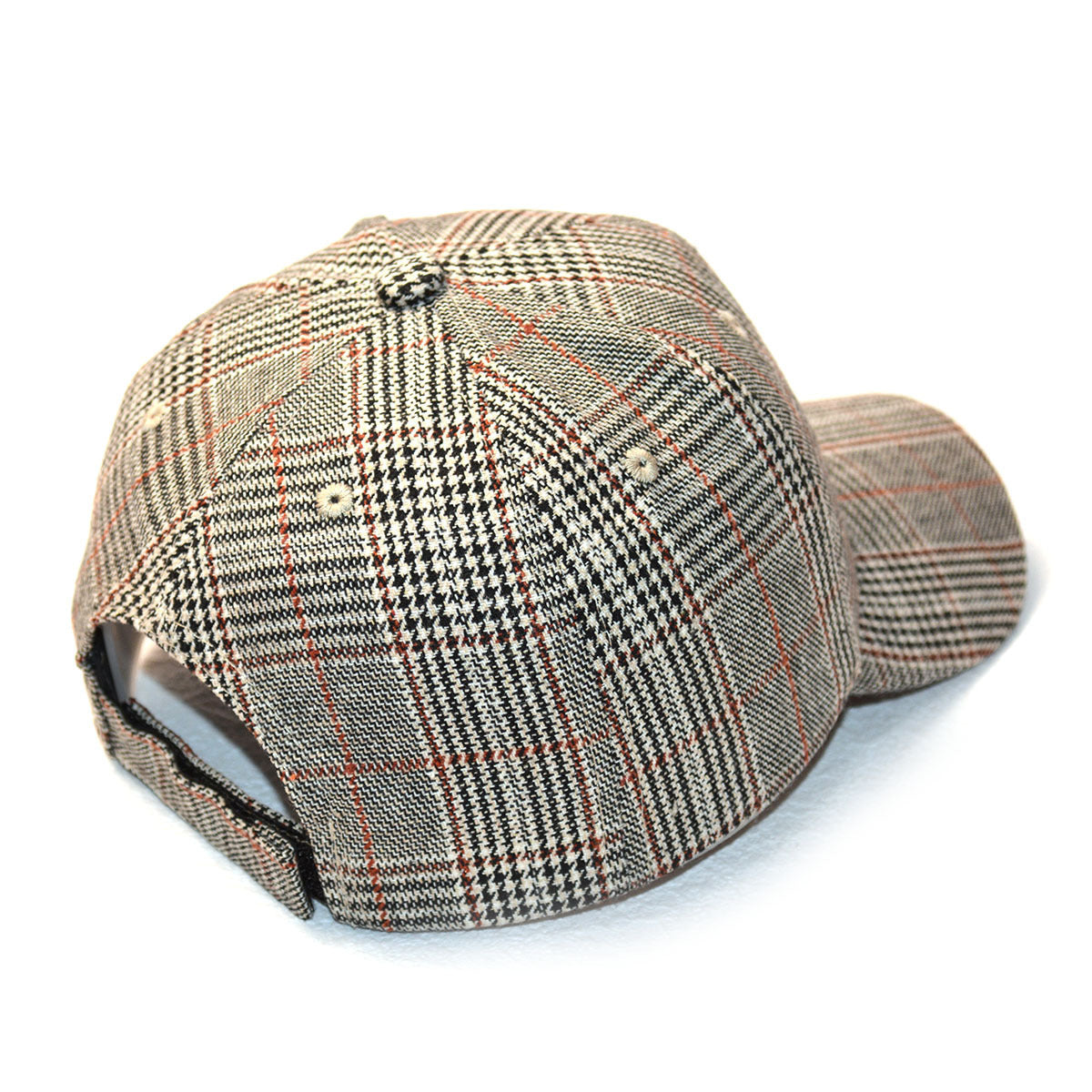 Vintage Bird Plaid Blended Knitted Baseball Cap