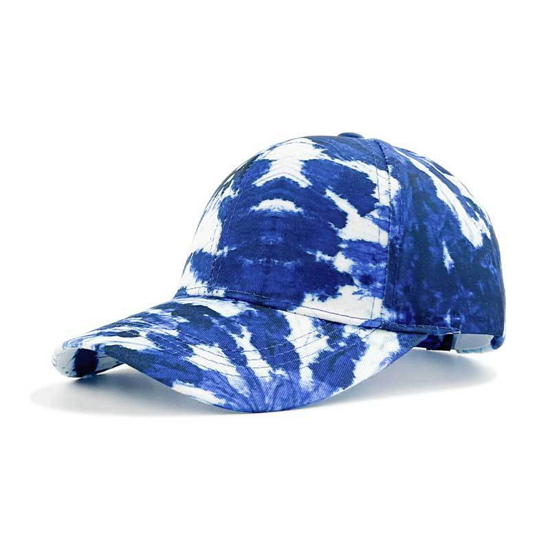 Printed Color Blocked Graffiti Duckbill Cap