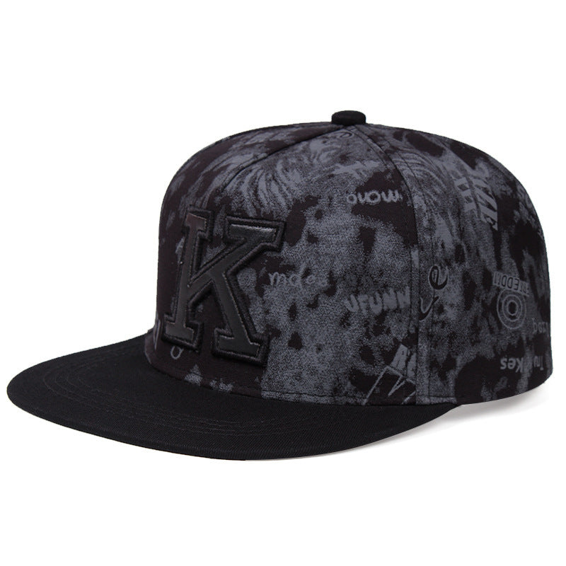 K Letter Baseball Cap Hat Size Adjustable