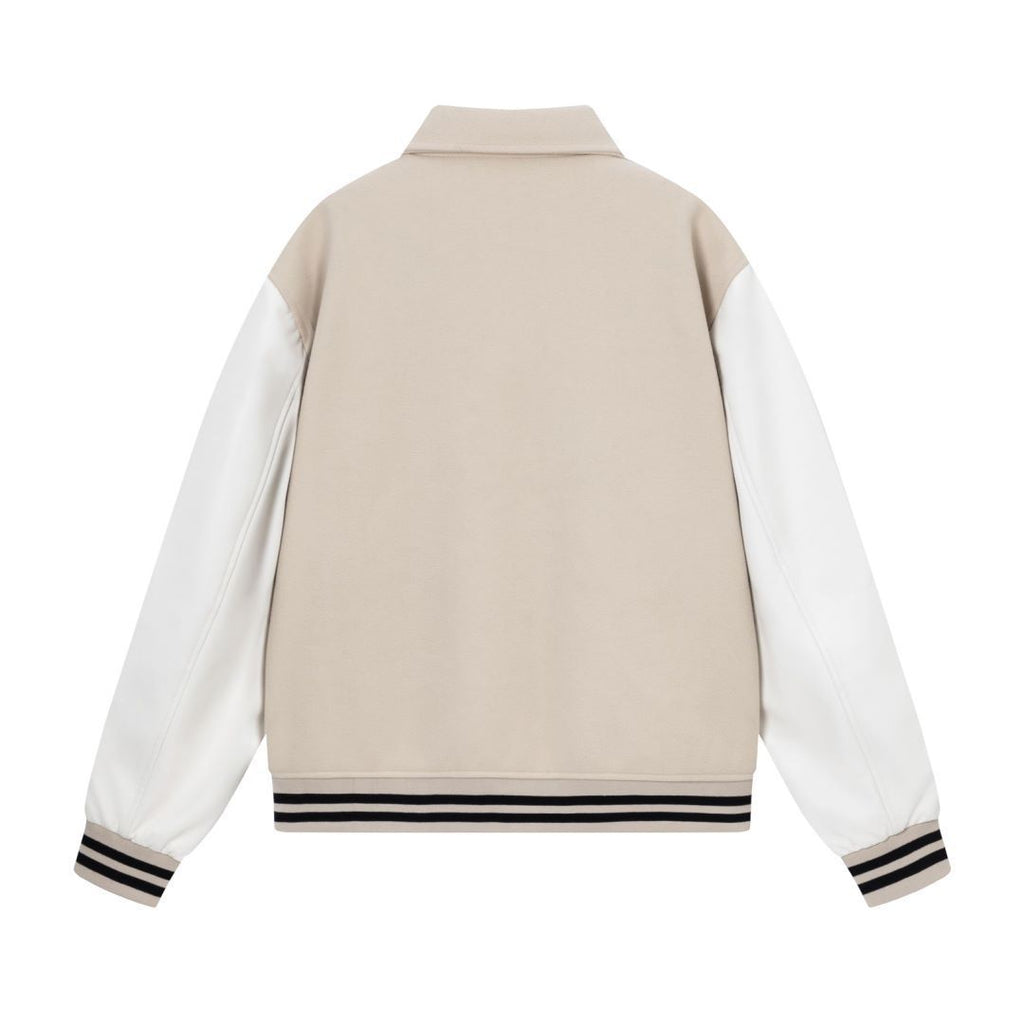 Autumn And Winter New Stickers Bone Embroidered Woolen Jacket