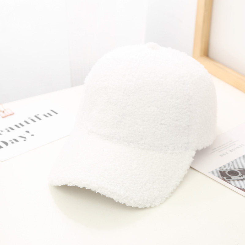 Lambswool Baseball Cap For Women