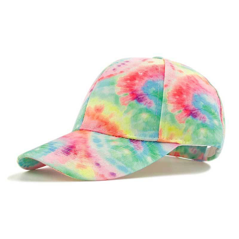 Printed Color Blocked Graffiti Duckbill Cap