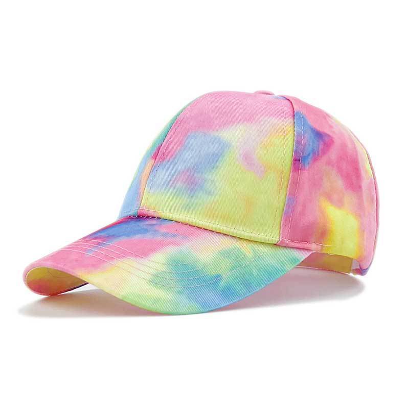 Printed Color Blocked Graffiti Duckbill Cap