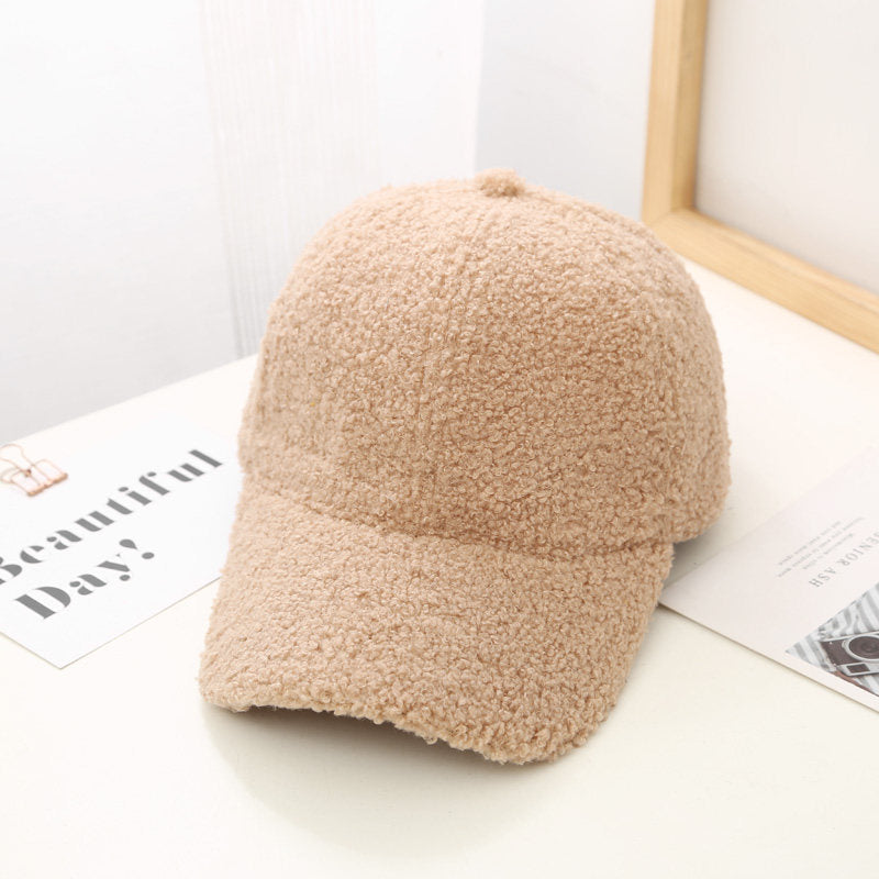 Lambswool Baseball Cap For Women