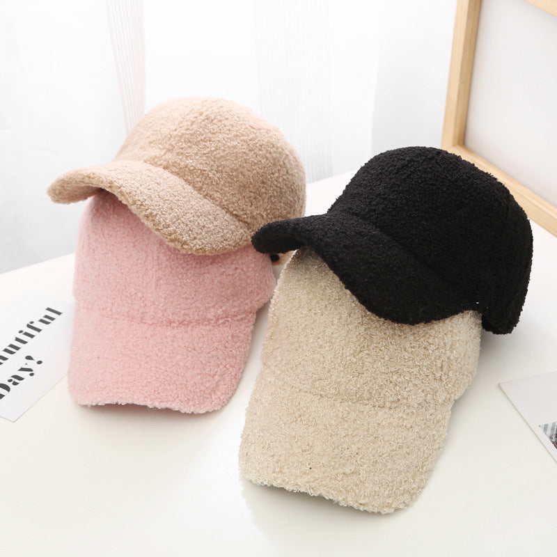Lambswool Baseball Cap For Women