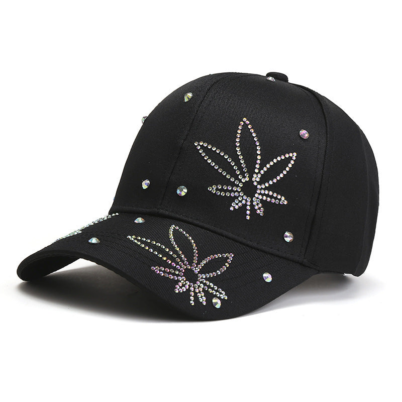 Women's All-match Rhinestone Baseball Cap Makes Your Face Look Smaller