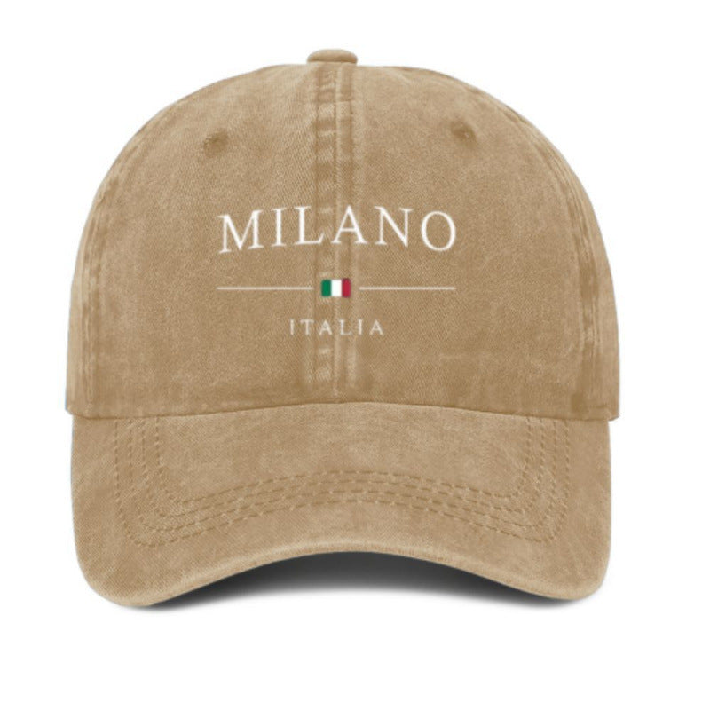 Printed Baseball Cap Vintage Casual Sun-proof Hot Soft Top