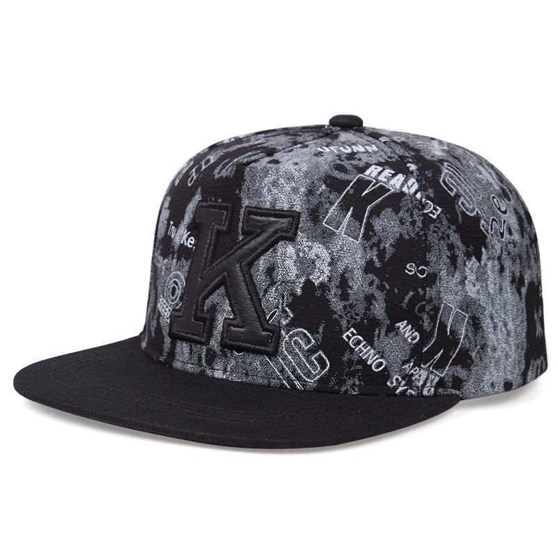 K Letter Baseball Cap Hat Size Adjustable