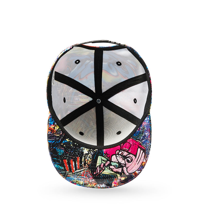 New Abstract Graffiti Three-dimensional Pattern Printing Baseball Cap